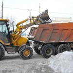 Уборка и вывоз снега. Расчистка трактором + самосвал
