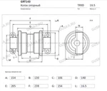 фото Каток опорный GRT143