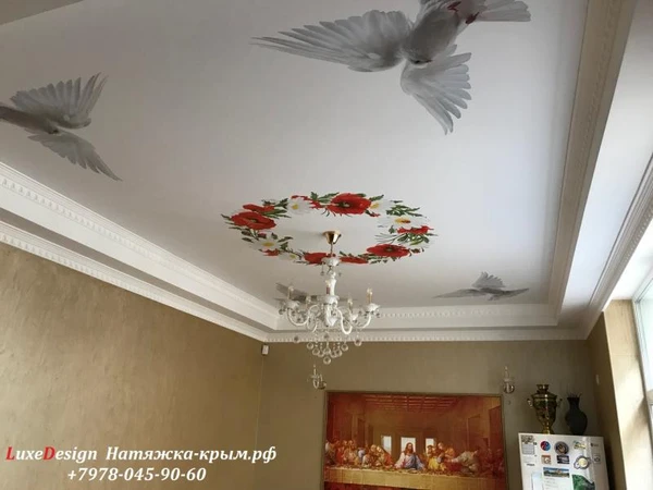 Фото Художественные натяжные потолки-УФ фотопечать