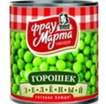 Фото №3 Горошек зеленый "Фрау Марта" 310гр., ж/б, 1/15