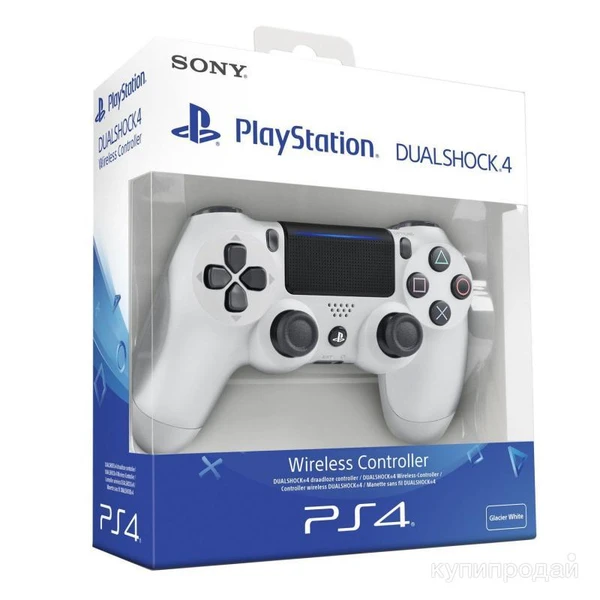 Фото Геймпад Sony DualShock 4 v2 CUH-ZCT2E, Белый ледник, 1 шт.