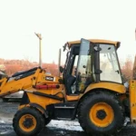 JCB погрузчик, уборка снега