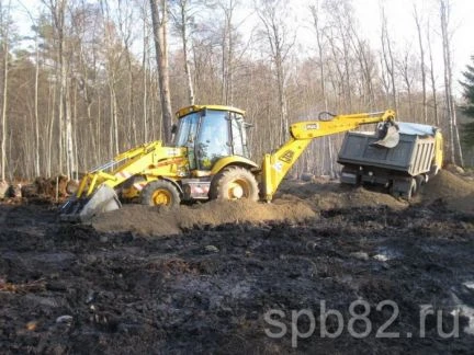 Фото Засыпка участков разработка участка