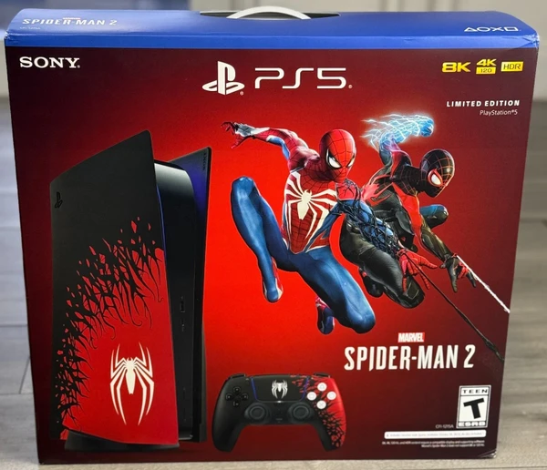 Фото Sony Playstation PS5 Limited Edition Marvel Spider-Man 2 PlayStation 5 Red с 2 контроллерами