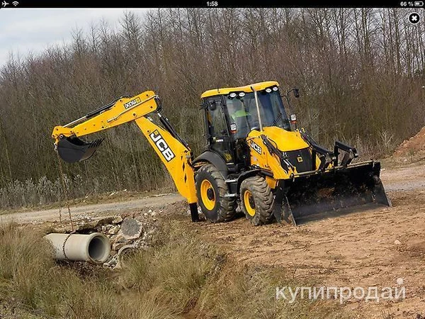 Фото Услуги экскаватора погрузчика JCB, гидромолот.