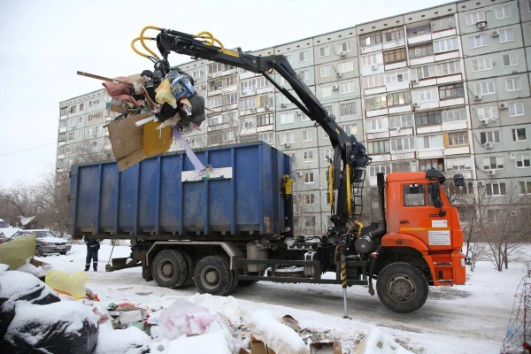 Фото Вывоз мусора ломовоз 30 м3