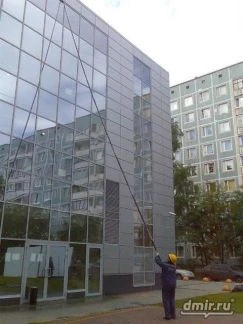 Фото Мытье фасадов, витрин, азс