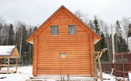 Фото Срубы из оцилиндрованного бревна, бревна и бруса