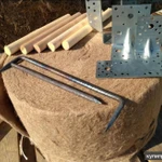 Фото №6 Джут 6*120мм утеплитель для бруса сруба домов и бань, шканты