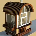 Фото №4 Киоска - карета для продажа цветов