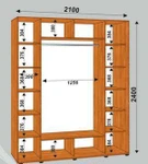 фото Шкаф-купе Сенатор 3Д 2100х600х2400 (2)