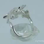 Фото №6 Кольцо серебряное Дракон с крыльями.