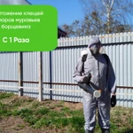 Обработка участка от клещей, комаров, муравьев, борщевика