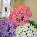 Воздушные шары, цветы