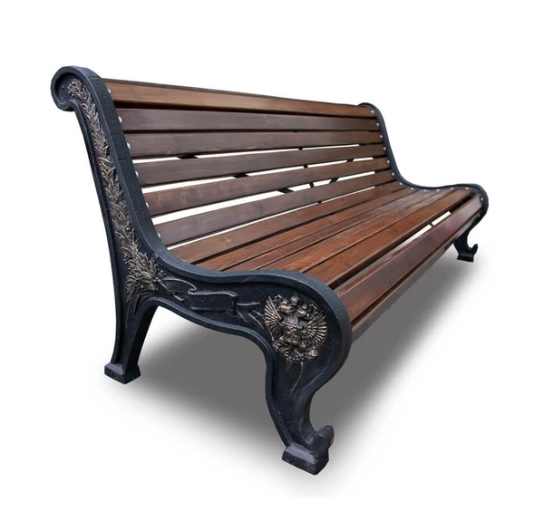 Фото Скамейка чугунная «ПАТРИОТ» (1.2 м)