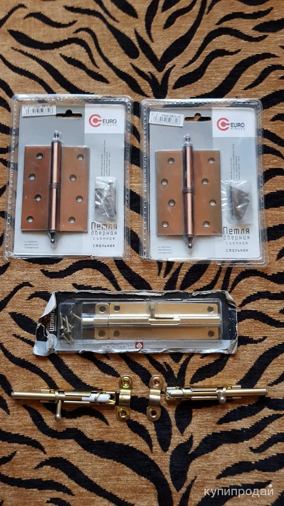 Фото Петли дверные шпингалет