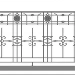 Фото №5 Балконные ограждения с элементами ковки.