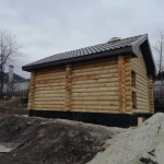 Фото №2 Срубы бань из оцилиндрованного бревна
