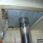 Фото №7 Вермикулит теплоизоляция дымохода, проходного узла (домов, бань), джут шкант