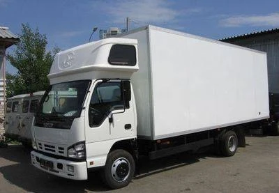 Фото Автофургон (Фургон) Isuzu NPR 75 LK с надкабинным спальником