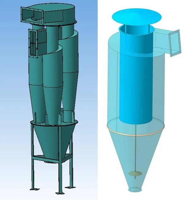Фото Циклон-осадитель, циклоны, батарейная установка циклонов.