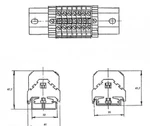фото БЗН27-2,5М25 Блок зажимов наборных мостиковых