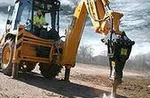 фото Аренда экскаватор-погрузчика JCB 4CX гидромолот, ямобур