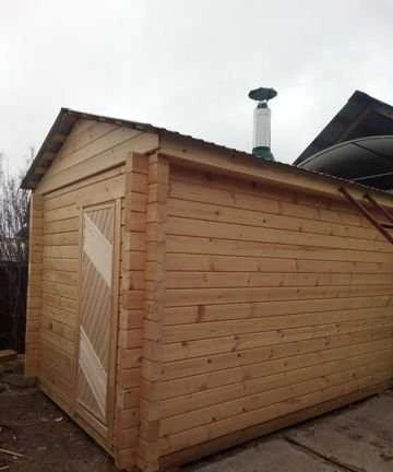 Фото Баня перевозная из бруса профилированного