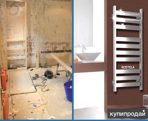 Фото Сантехника Полотенцесушители Дизайн Радиаторы Ванна Отопление Ремонт Плитка