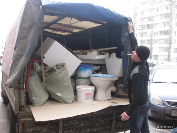 Фото Вывоз разнообразного мусора с погрузкой