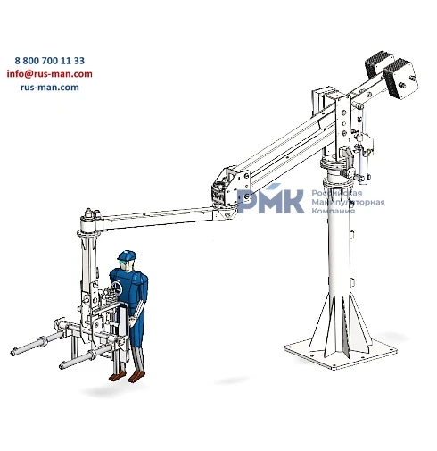 Фото Манипулятор пантограф гидравлика МП-1000-ГП перенос грузов грузозахват