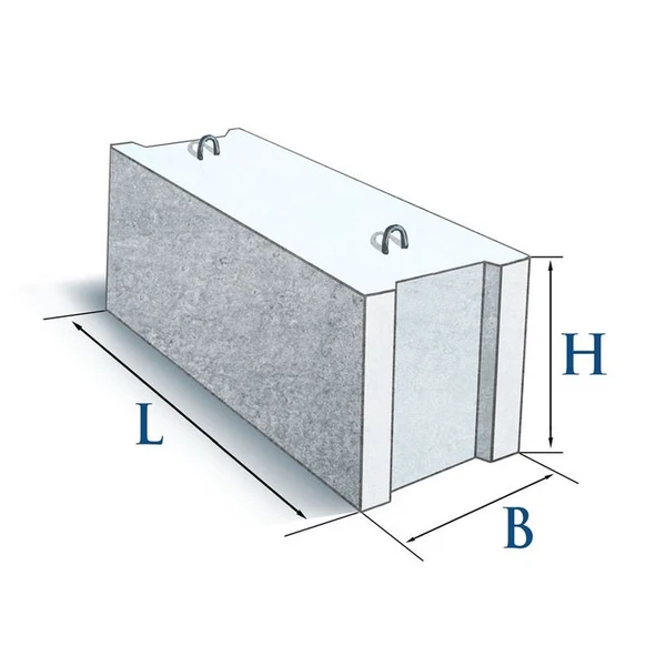 Фото Фундаментный блок ФБС 9.5.6т 880х500х580 мм
