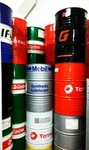 фото Бочки металлические из масла total mobil elf castrol shell