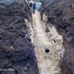 Фото №3 Рытьё траншей под водопровод и канализацию