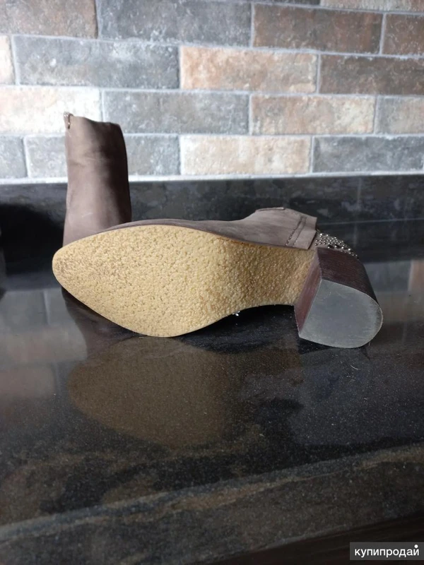 Фото Ботильоны Италия, весна - осень, нубук, с подарком