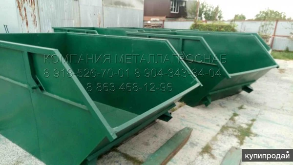 Фото Бункер 8 м3 для мусора тбо и тко