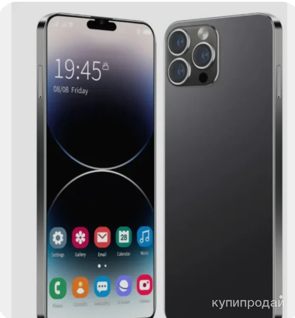 Фото Смартфон I14 Pro Маxy-1 16/1 ТБ, черный новинка 2024 года