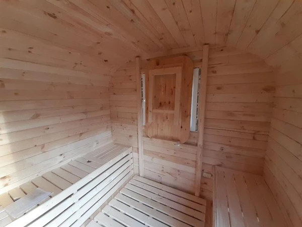 Фото Баня-бочка квадро 6*2 под ключ от производителя