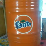 фото Бочка 60 л железная дизайнерская "Fanta"