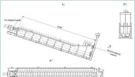 Фото Классификатор спиральный c погруженной спиралью 1КСП–15