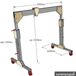 Фото №2 МППУ-700У — мобильное подъёмно перегрузочное устройство, подъём грузов 700кг