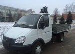 фото Бортовая платформа газ-3302 газель с кму hiab