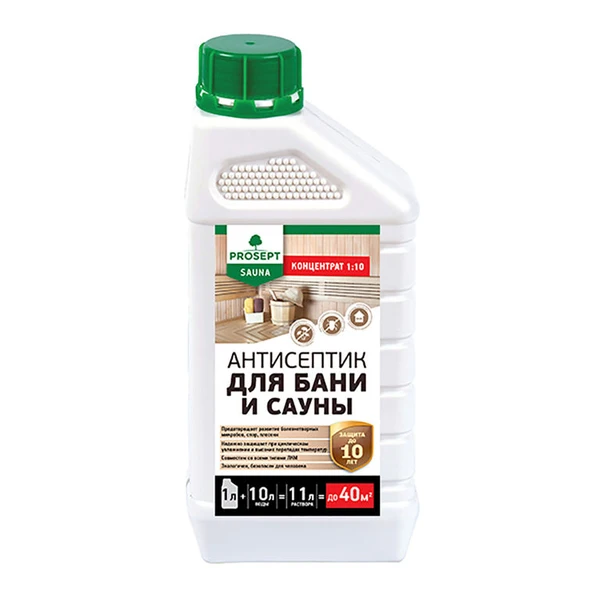 Фото Просепт SAUNA (1л)- антисептик для бань и саун. Концентрация 1:10.