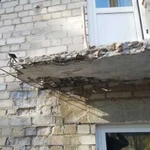 Замена аварийных балконных плит