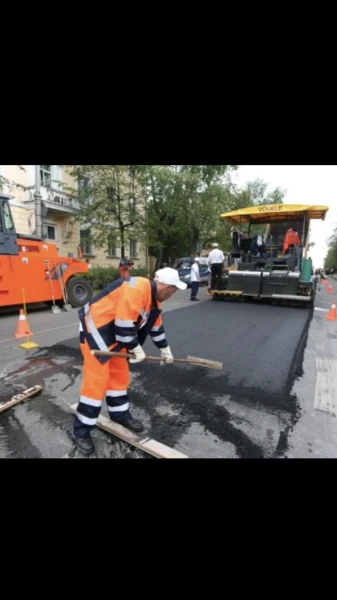 Фото Укладка асфальта асфальтирование дорог 