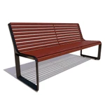 Фото №5 Скамейка чугунная «МИЛАН» (1.8 м)