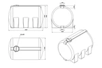 Фото №2 Емкость пластиковая горизонтальная H 8000