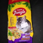 Фото №2 Корм для шиншилл сухой Happy Jungle 900 г