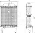 фото Радиатор охлаждения МТЗ-925, МТЗ-1221, МТЗ-1222