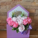 Фото №3 Композиции и букеты из мыльных роз.